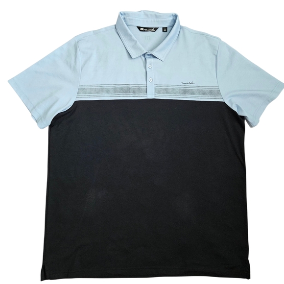 Travis Mathew Cacti Field Blue/Black Polo Golf Shirt Sz XXXL - Picture 2 of 12